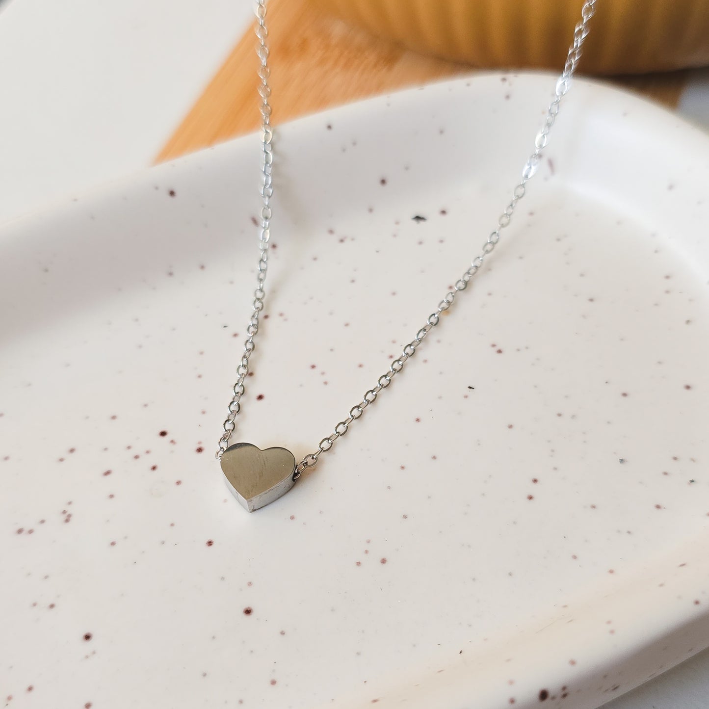 Cute Stainless Steel Heart Pendant Necklace
