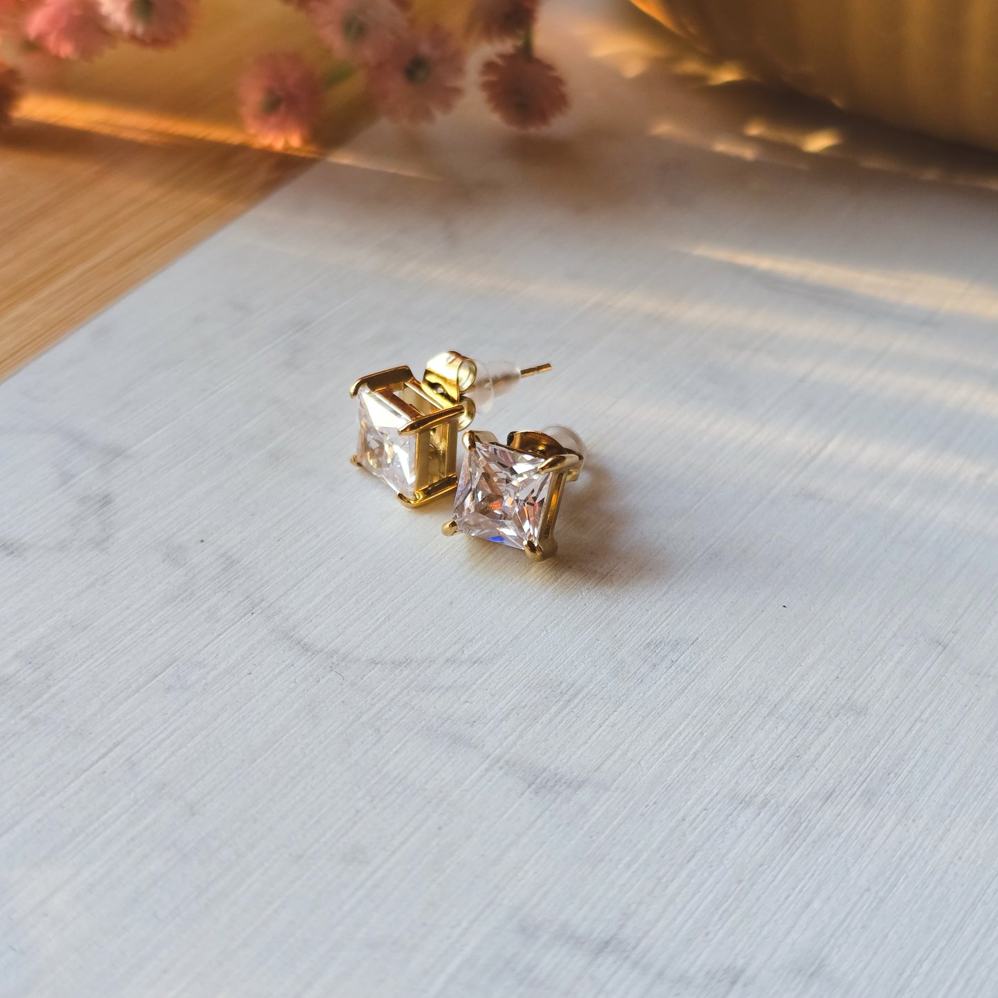 Zirconia Square earings