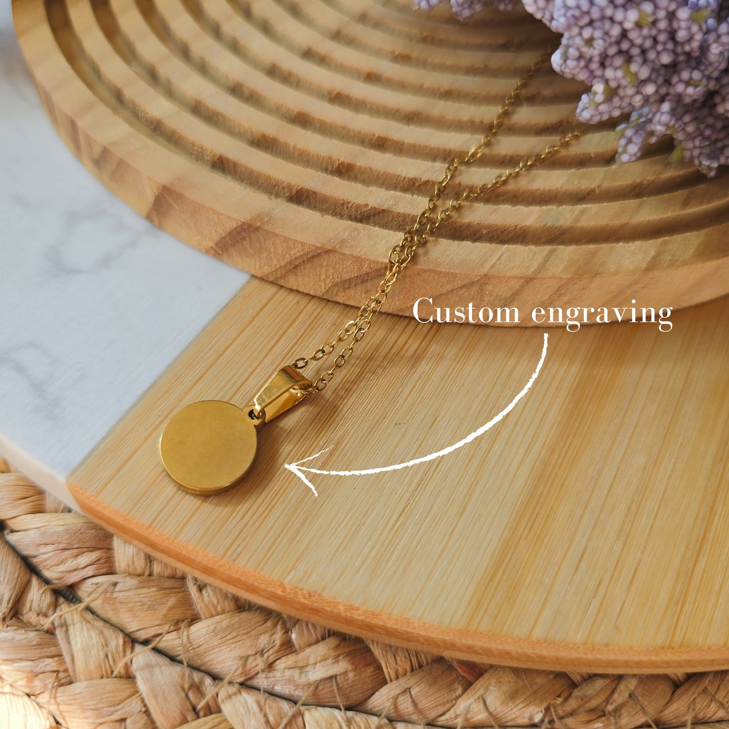 Handmade 1.2mm pendant mustard seed