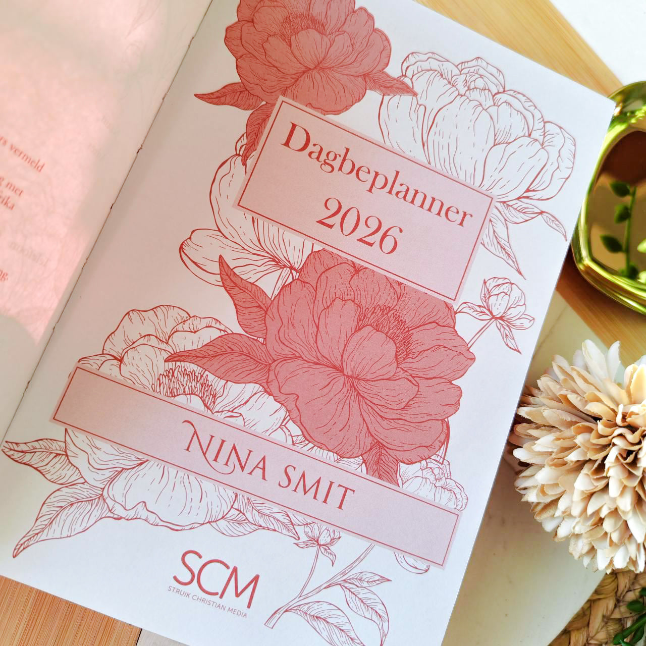 2026 Nina Smit Dagboek - Dagbeplanner Blomme - Hardeband