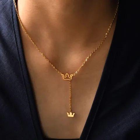 Crown Tassel necklace