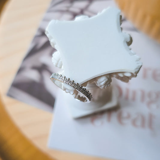 Minimalist Crown ring silver