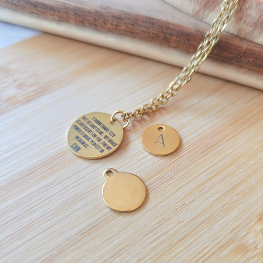 Alphabet custom 8mm pendant only