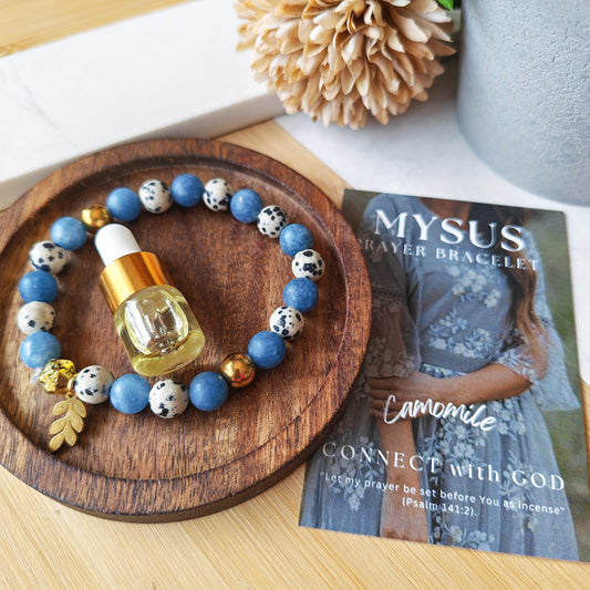 Chamomile - Natural stone PRAYER bracelet