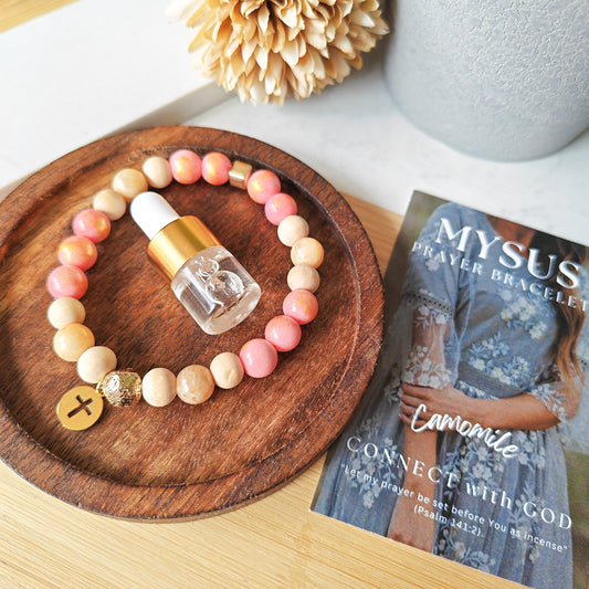 Chamomile - Natural stone PRAYER bracelet