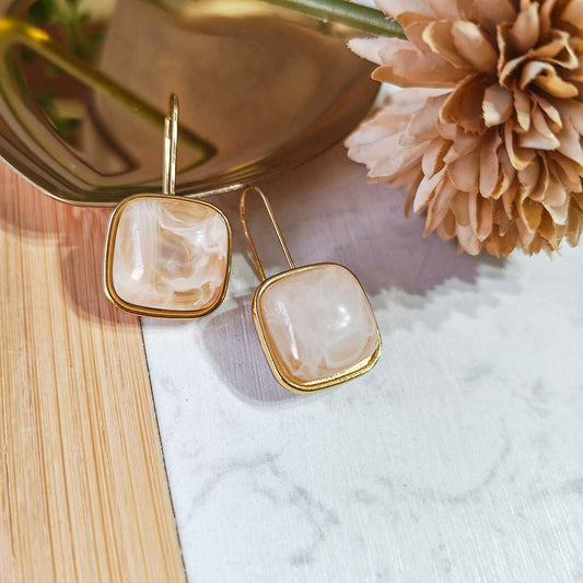 Geometric soft design earrings