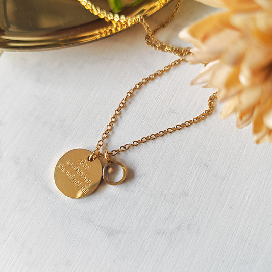 GOD IS WITHIN HER Gold