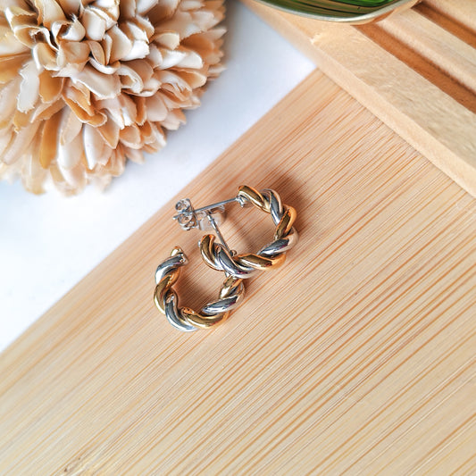 Gold & Silver hoop earrings