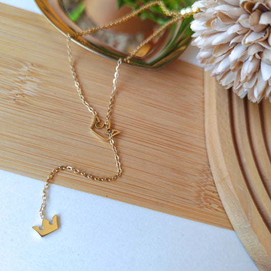 Crown Tassel necklace