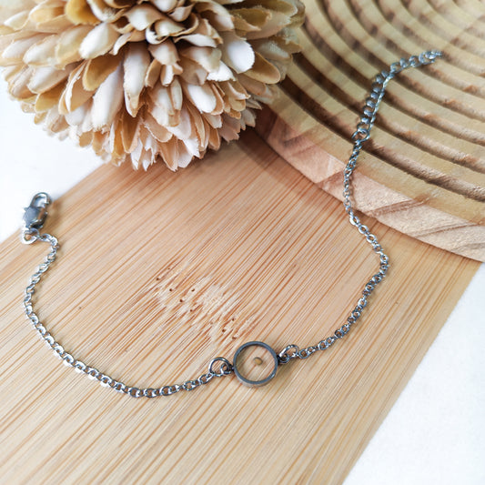 Elegant Silver mustard seed bracelet