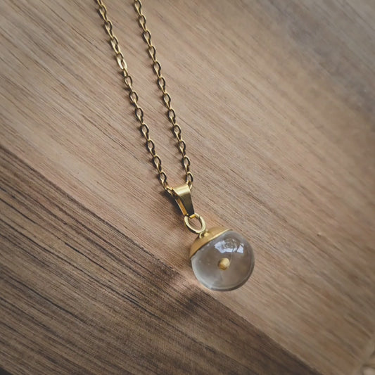 Mustard seed resin ball GOLD
